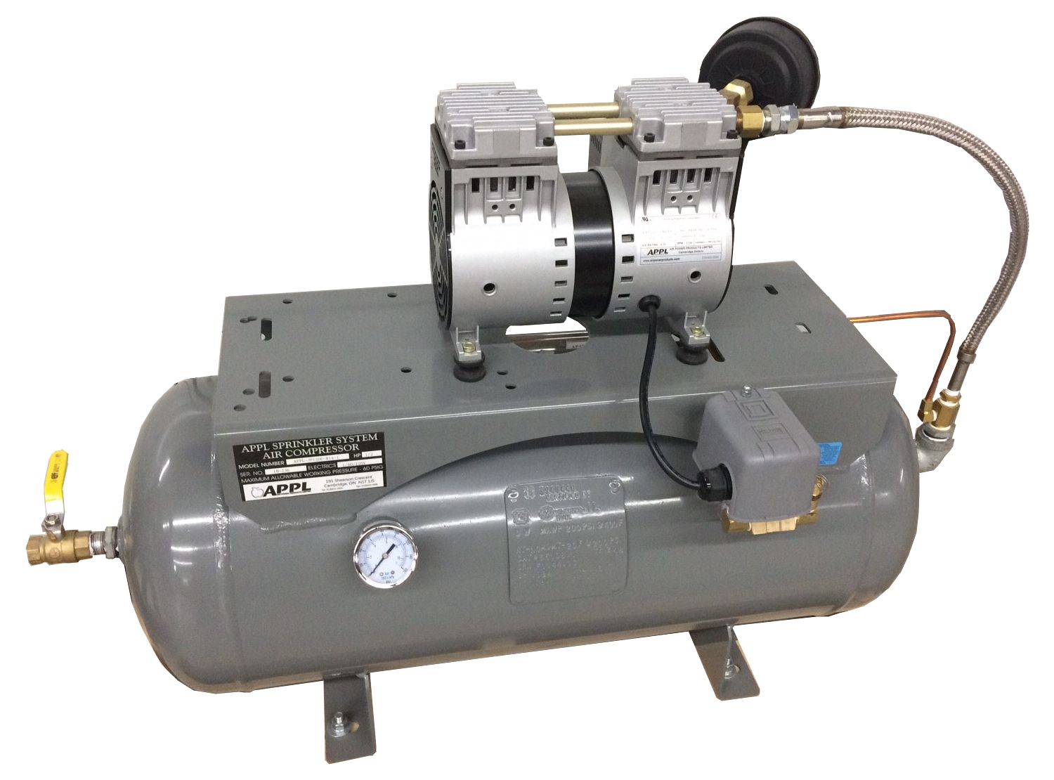 Oil-Free Sprinkler Air Compressor_Model APPL-JP120CR14-1