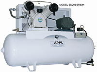 piston type_oil free-reciprocating-air-compressors_Model SDU-203_3R80H